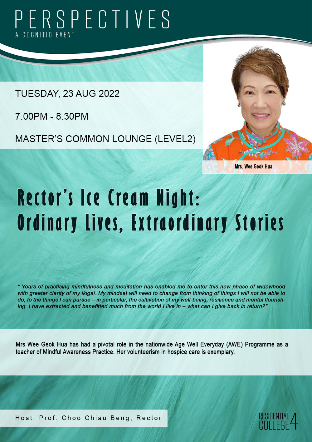 Rector's Ice Cream Night - Mrs. Wee Geok Hua