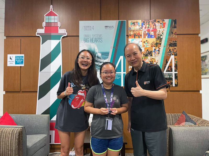 RC4 Flag 2023 received "Silver Award"! (From left to right: Beverley Teo, Tan Xin Li Terri, A/P Peter Pang)